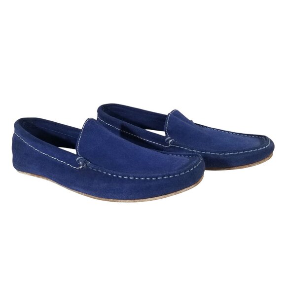 Diesel Blue Suede Loafers - Picture 3 of 13